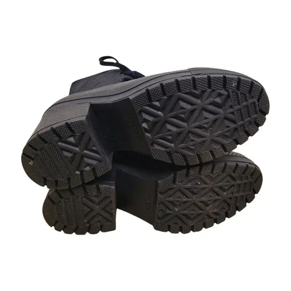 CONVERSE Chuck 70 De Luxe Leather Chunky Heel Lace Up Sneaker Boots Womens 6.5 - Picture 8 of 11